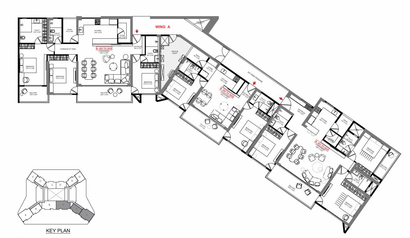 Shivalik Skyview Floor plan